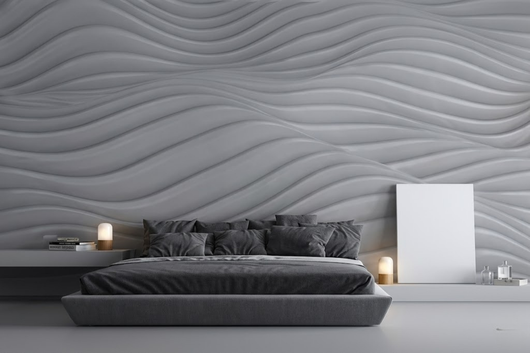 3D interior wall panel finish